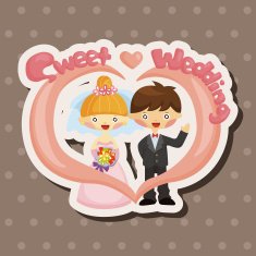 wedding couple theme elements N27