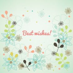 Floral Greeting Card N96