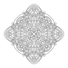Beautiful Deco Square (Vector) N10