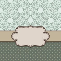 Vintage vector flower frame N57