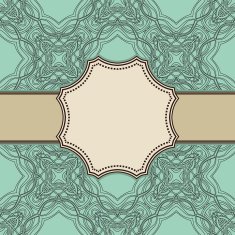 Vintage vector flower frame N58