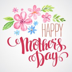 Happy Mothers Day Hand-drawn card Vector illustration N4