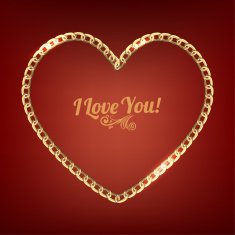 Golden chain heart N2