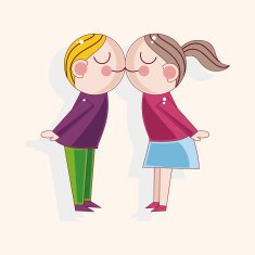 Valentine's day couple theme elements N69