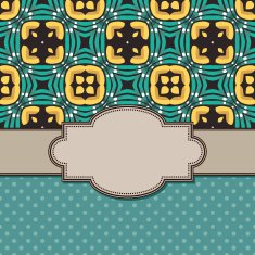 Vintage vector flower frame N59