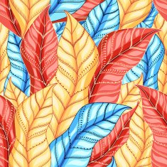 multicolored pattern of leaves