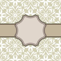 Vintage vector flower frame N62