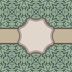Vintage vector flower frame N63
