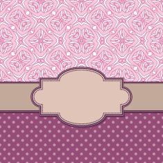 Vintage vector flower frame N65