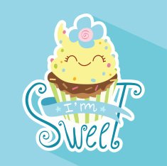 Happy Cupcake I'm sweet N2