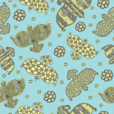 Abstract seamless pattern with birds