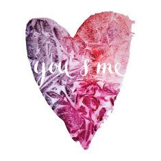 Beautiful watercolor heart N2
