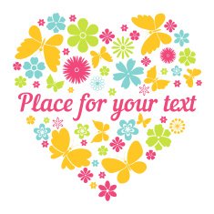 Floral heart N54