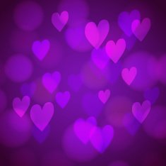 Abstract background with bokeh hearts N2