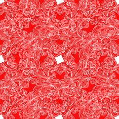 Vector Red Color Seamless Pattern
