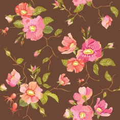 Roses Background - Seamless Floral Shabby Chic Pattern