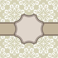 Vintage vector flower frame N66
