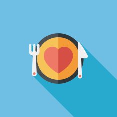 Valentine's Day flat icon with long shadow eps10 N16