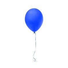 Blue balloon icon isolated on white background N2