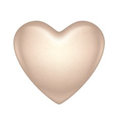 Glossy white chocolate heart bonbon
