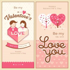 Happy Valentine's Day banners collections