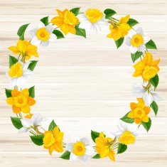 Wreath of spring flowers N2