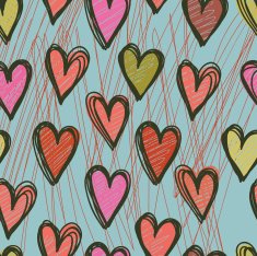 Romantic seamless pattern N42