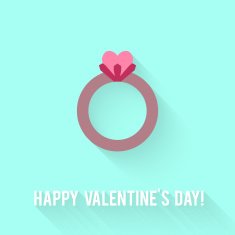 Valentines Day card N117
