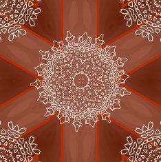 Lacy abstract ornament on wooden background