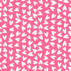 Velentine's day pattern with hand painted hearts N28
