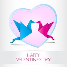 Valentine's card with text and heart shape Vector ilustration N34