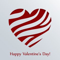 Valentines day card with heart N16
