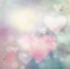 Abstract heart bokeh bright background N2