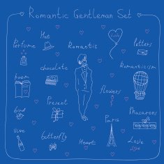 romantic gentleman set