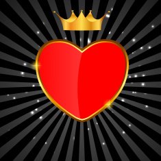 Valentines day love heart background vector illustration