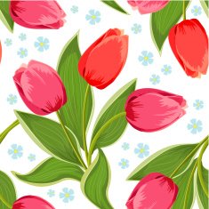 Spring Texture of tulips seamless N3