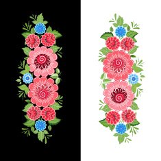 Floral design style Khokhloma