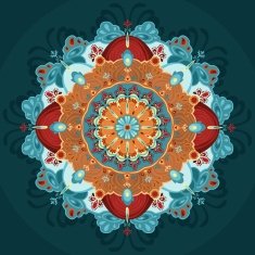 amless pattern Abstract patterns lacy round