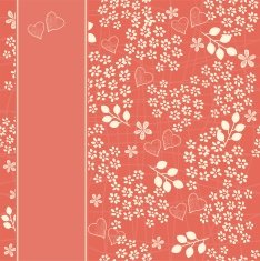 seamless floral pattern with banner