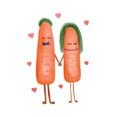 Lovely watercolor postcard for Valentine's day N3