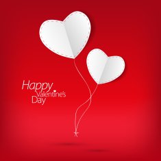 Valentine's day love card with heart sign N9