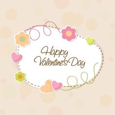 Beautiful frame for Happy Valentines Day celebration N2