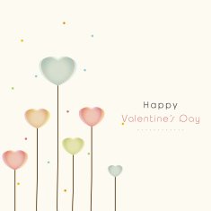 Happy Valentines Day celebration greeting card N5