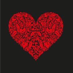 Floral heart N56