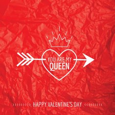 Valentine's Day Card - with Love Quote N4