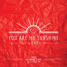 Valentine's Day Card - with Love Quote N5