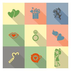 Happy Valentines Day Icons N598