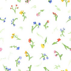 Seamless pattern of watercolor flowers N2