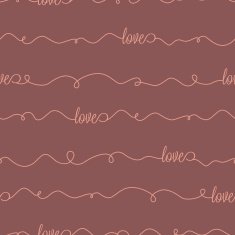 Vector seamless pattern with lettering love