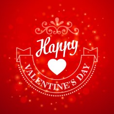 Typography Valentine's Day cards on bokeh background N9